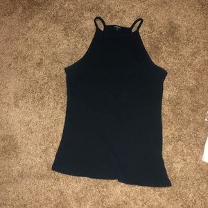 Black halter top